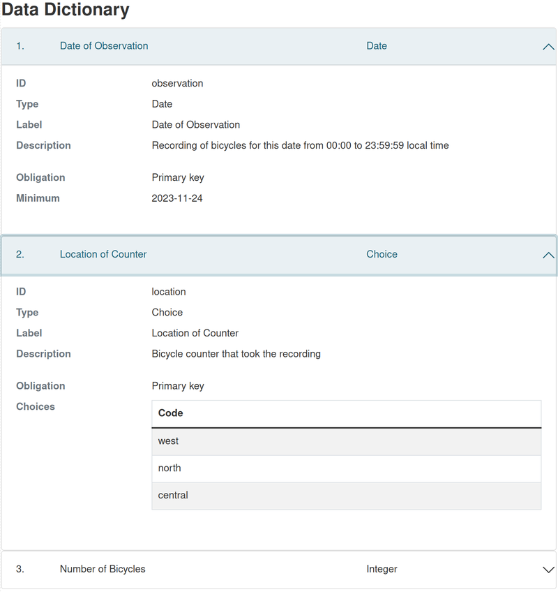 Table Designer Data Dictionary